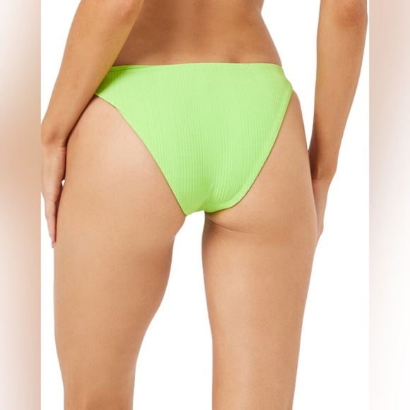 L*Space Camacho Classic Bikini Bottom Ribbed Cucumber Green Womens Size XS - Picture 2 of 6